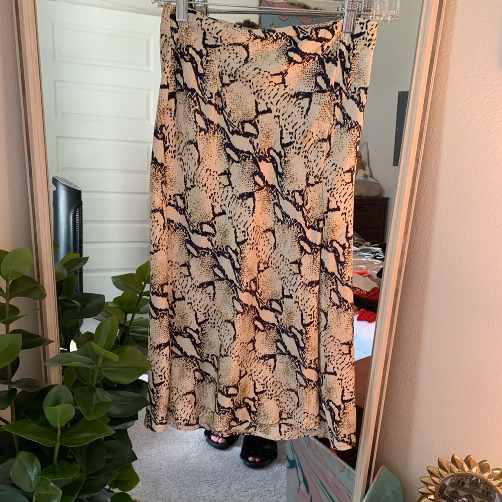 Princess Polly snakeskin skirt